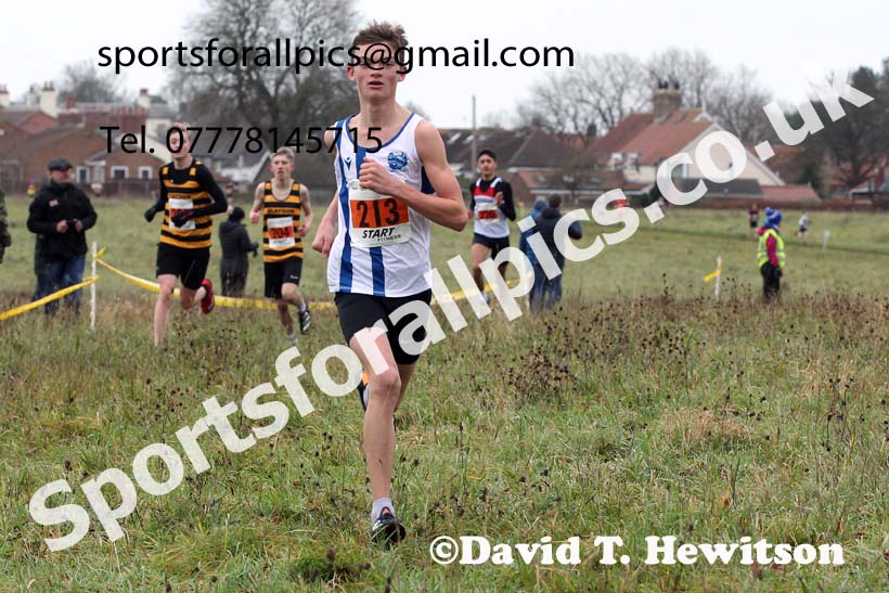 Boys under-15s, 2021 North Eastern Cross Country Championships, Sedgefield. Photo: David T. Hewitson/Sports for All Pics